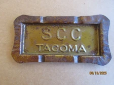 Vintage SCC Tacoma Metal Ashtray