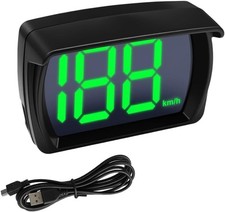 Car HUD GPS Digital Speedometer, Automotive KMH LED Large Font Head Size: KM/H