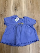 Vintage Carter's Purple Chicken Chicks Dress Peep Baby Girl 18-24 Months 90s