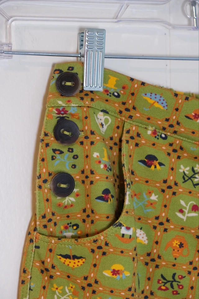 Misha & Puff Kids Sz 8 Sailor Pants Spring Trellis NWOT Patchwork Cottage Whimsy - Image 4 of 4