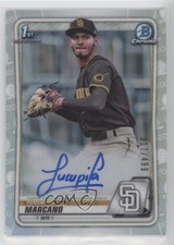 2020 Bowman Chrome Prospect Refractor 317/499 Tucupita Marcano #CPA-TM Auto 0l51