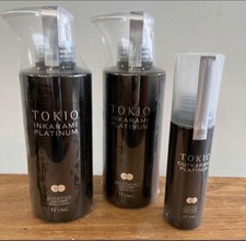 TOKIO INKARAMI Platinum Shampoo 400ml Treatment 400g Outkarami Oil 100ml Set