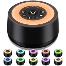 Sleepbox Sound White Noise Machine with 25 Soothing Sounds 10 Colors Warm Nig...
