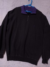Vintage Polo Ralph Lauren Sweater Mens Extra Large Quarter Zip Pullover Heavy XL