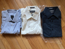 3x Men's Dress Shirts Size 16.5 32/33 (bulk sale)