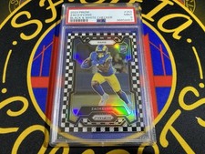 Zach Evans PSA 9 2023 Panini Prizm Black & White Checker Card #359