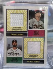 2025 Topps Heritage Colt Keith Riley Greene Dual Player Relic DPMCR-KG TIGERS