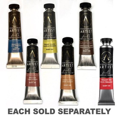 Scale 75 Scalecolor Creamy Acrylic Paint and Tools Artist Primary 20mL New