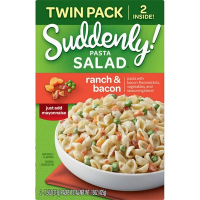 (Pack of 2) Ranch Bacon Pasta Salad Vegetable Blend & Seasoning, 15 Oz each Box