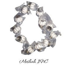 Set Of 12 Cream Colored Pumpkin Shape Cabinet Knobs Ceramic Drawer Pulls