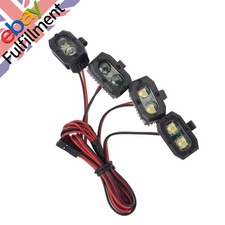 2/4Pcs RC Car LED Light Lamp For Axial Traxxas TRX4/6 SCX10 II Wraith 1/10 1/8