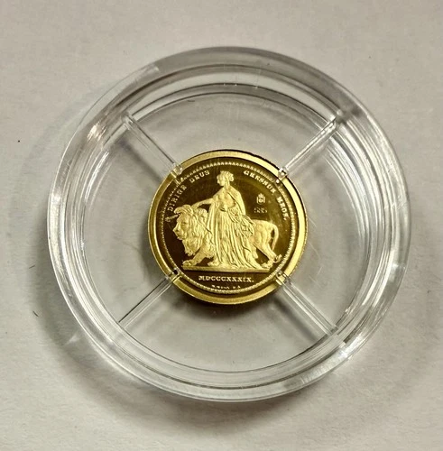 Solid 14ct gold coin- 0.5g - 1933 Double Eagle Commemorative - & CoA - Free P&P