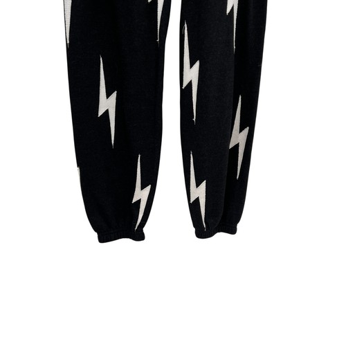 Aviator Nation Bolt Stitch Repeat Sweatpants Joggers Black Size Small - Picture 5 of 10
