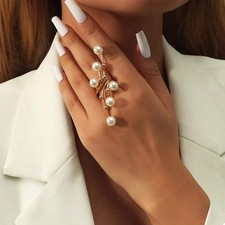 Alloy Pearl Bypass Ring