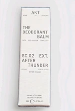 NIB AKT The Deodorant Balm Multi-Use Natural Deodorant SC.02 Ext. After Thunder