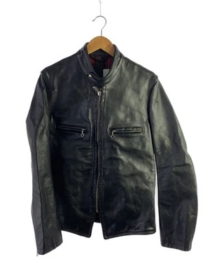 Schott Single Riders Chaqueta Cuero Negro Liso 4138 - Imagen 1 de 4