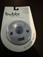 Bubbi Bella Tunno Darling Pacifier Size 0-6 Months Gray