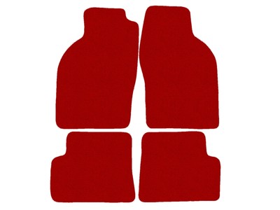 Fußmatten, Automatten für SAAB 9-3 I cabrio 1998-2002, Rot x14 Rand