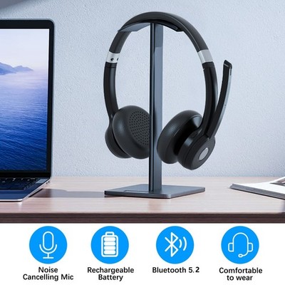 Trucker Bluetooth Headset with Noise canceling Microphone for Mobile Phone Skype