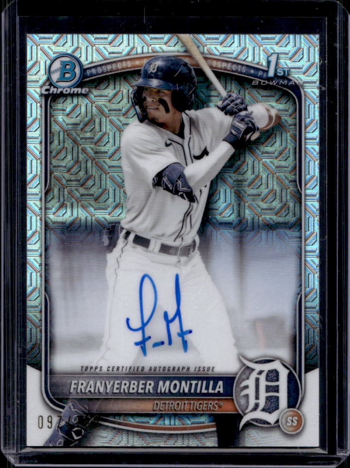 2025 Bowman Franyerber Montilla Chrome Auto HTA Choice Refractor 1st #/150