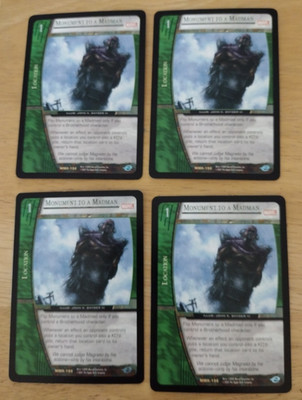 MARVEL VS TCG MMK-196 Monument to a Madman Rare X4