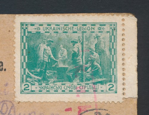 1916 RUSIA UCRANIA POSTAL A GALICIA RARA 2K UCRANIA LEGIÓN DOLNA CENSOR - Imagen 5 de 11