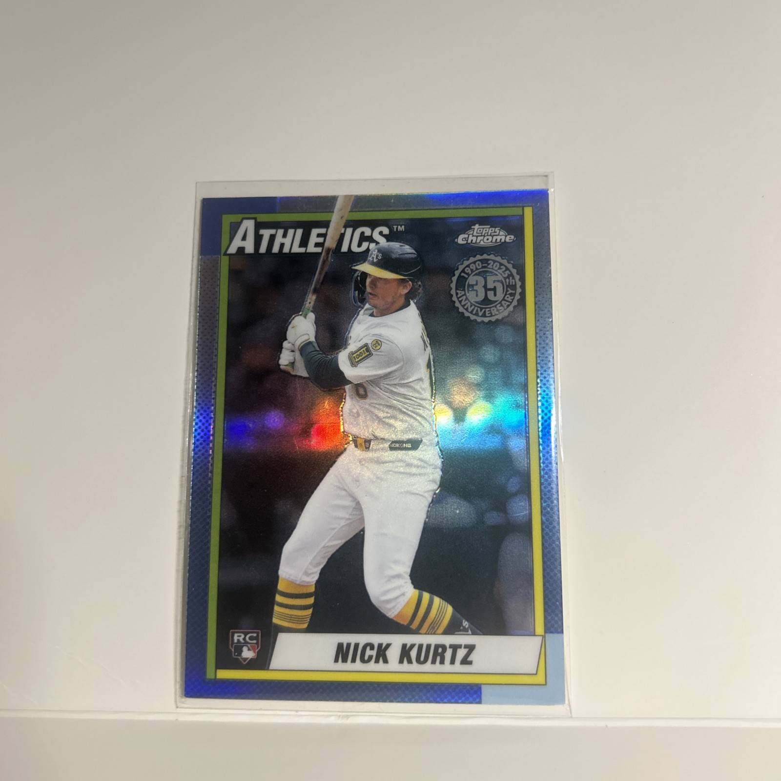 2025 Topps Chrome Update Series Nick Kurtz RC 1990 35th Anniversary—# 90CU-21