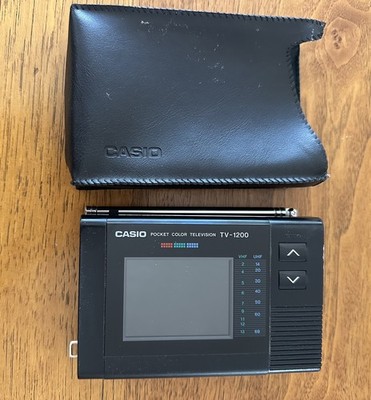 Vintage Casio Color Mini Pocket Television TV Model TV-1200 | eBay