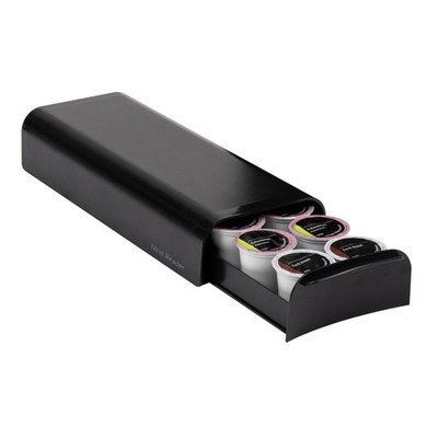 Mind Reader Single Serve Coffee Pod Organizer, 12-14 Coffee Pod Capacity, Black