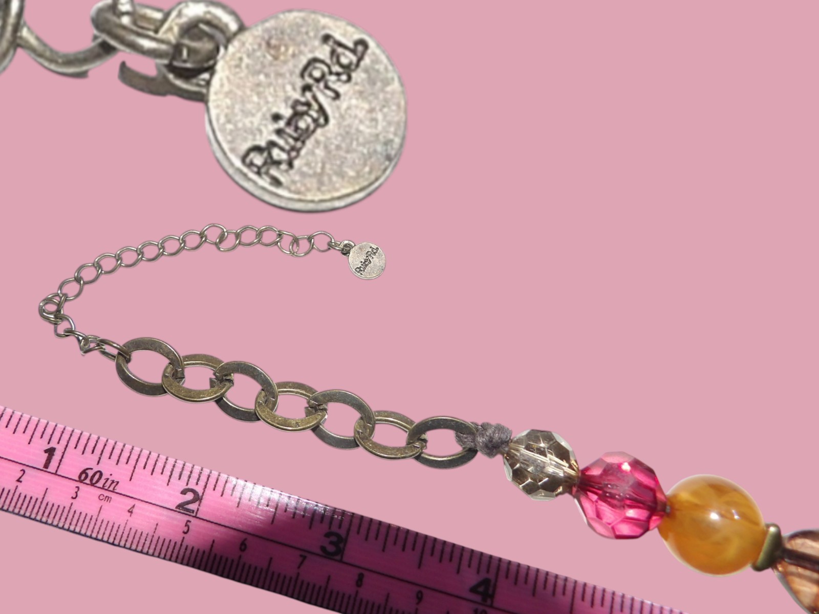 Ruby Rd Chunky Statement Necklace POPPIN Red Oran… - image 15