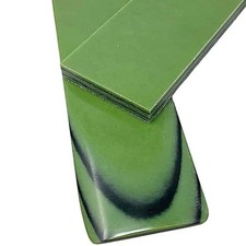 Lime Green w Double Black Lines- Paper Micarta Scales