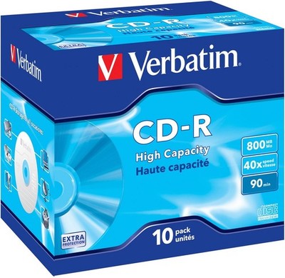 Verbatim CD-R/CD-RW CD-R 90 48X Extra 10er JC 10 Stück