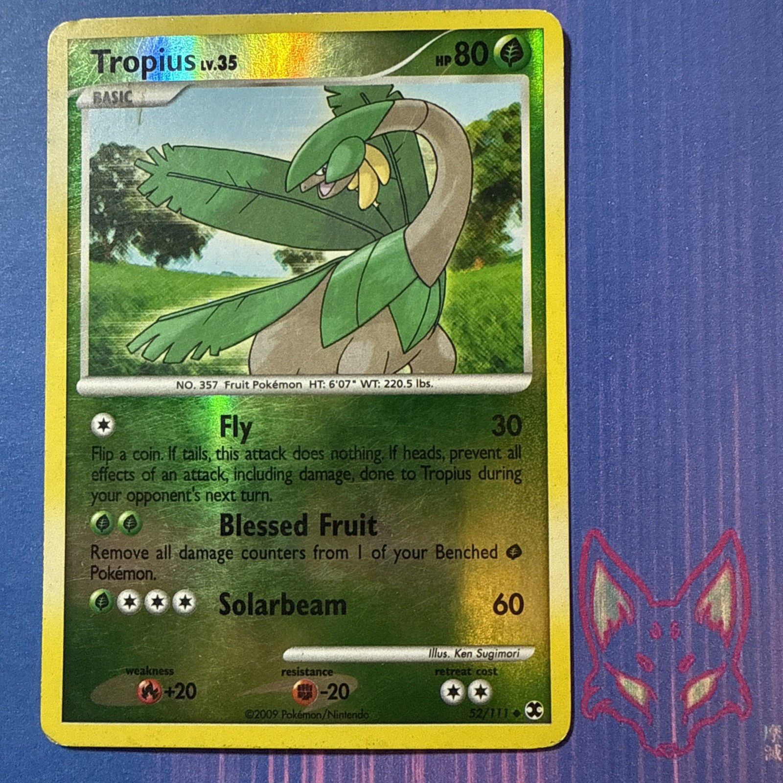 * Rising Rivals - MP - Tropius 52/111 - Reverse Holo - Pokemon English US Seller