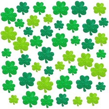 , Glitter Shamrock Cutouts for Shamrock Decorations Pack of 45  St Patricks...