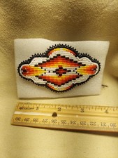 Beaded Hair Barrette Diamond White