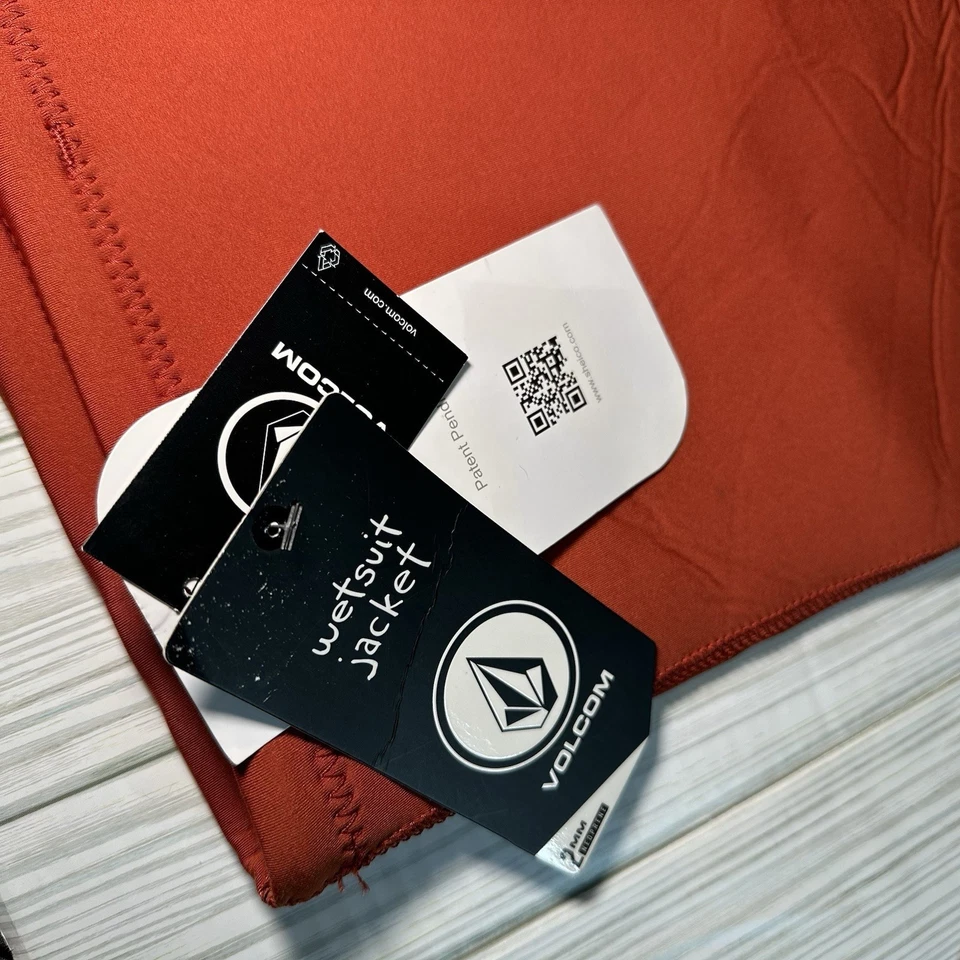 NWT Volcom Stone Neo UPF 50 Rashguard Jacket XSmall Wetsuit Men’s 2MM Neoprene - Image 2 of 4