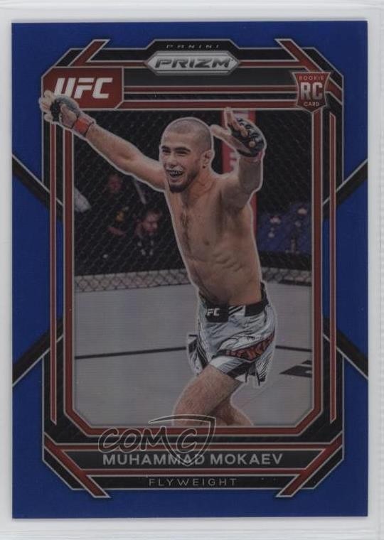 2023 Panini Prizm UFC Blue Prizm 67/175 Muhammad Mokaev #124 Rookie RC g9j