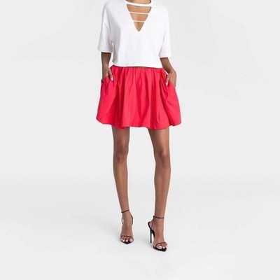 KBB by Kahlana Hot Pink Bubble Mini Skirt Size S