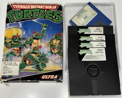 Vintage 1990 Teenage Mutant Ninja Turtles IBM Tandy 1000 PC 5.25