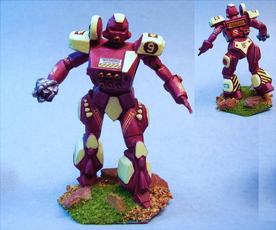 Battletech painted Cudgel battlemech MWC