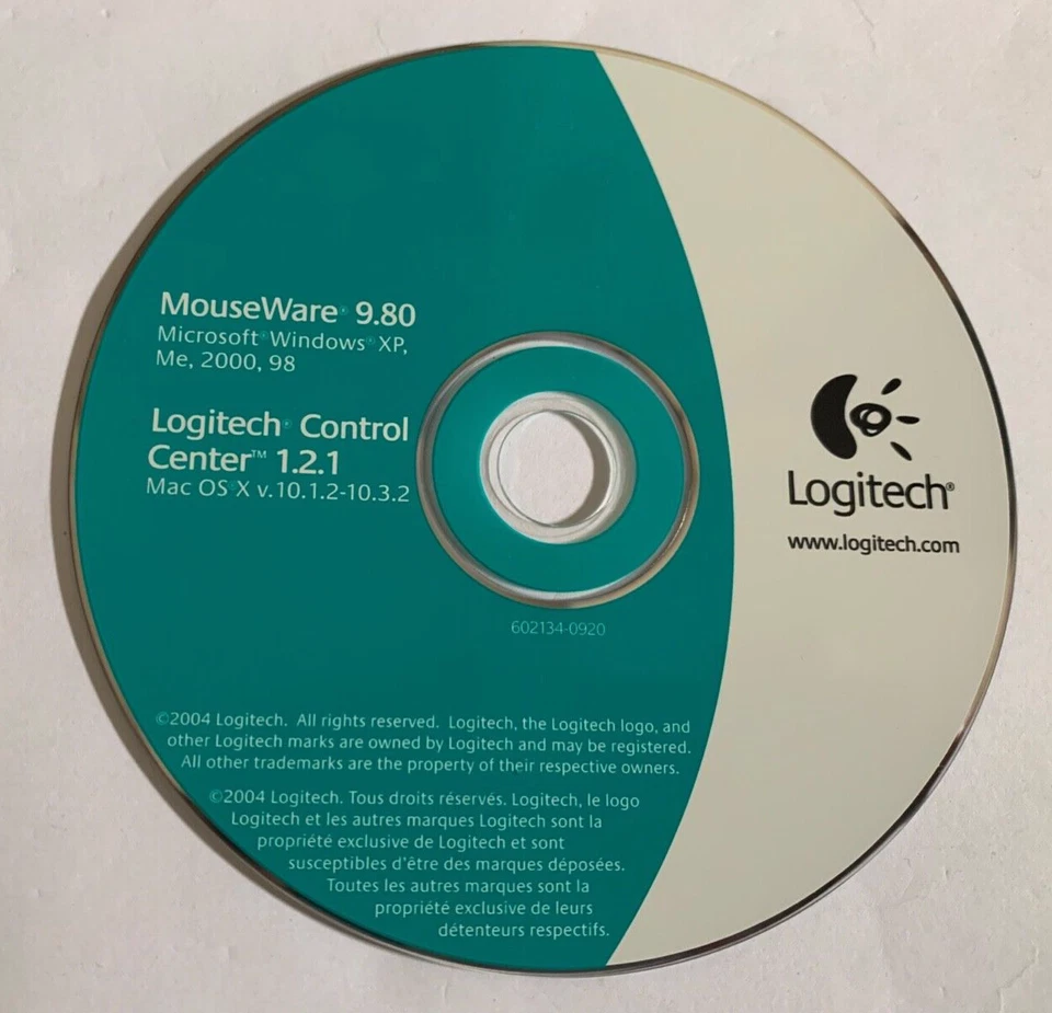 Logitech Mouse Ware 9.80 Microsoft Windows XP. Me, 2000, 98 Logitech Control Cen - Bild 1 von 1