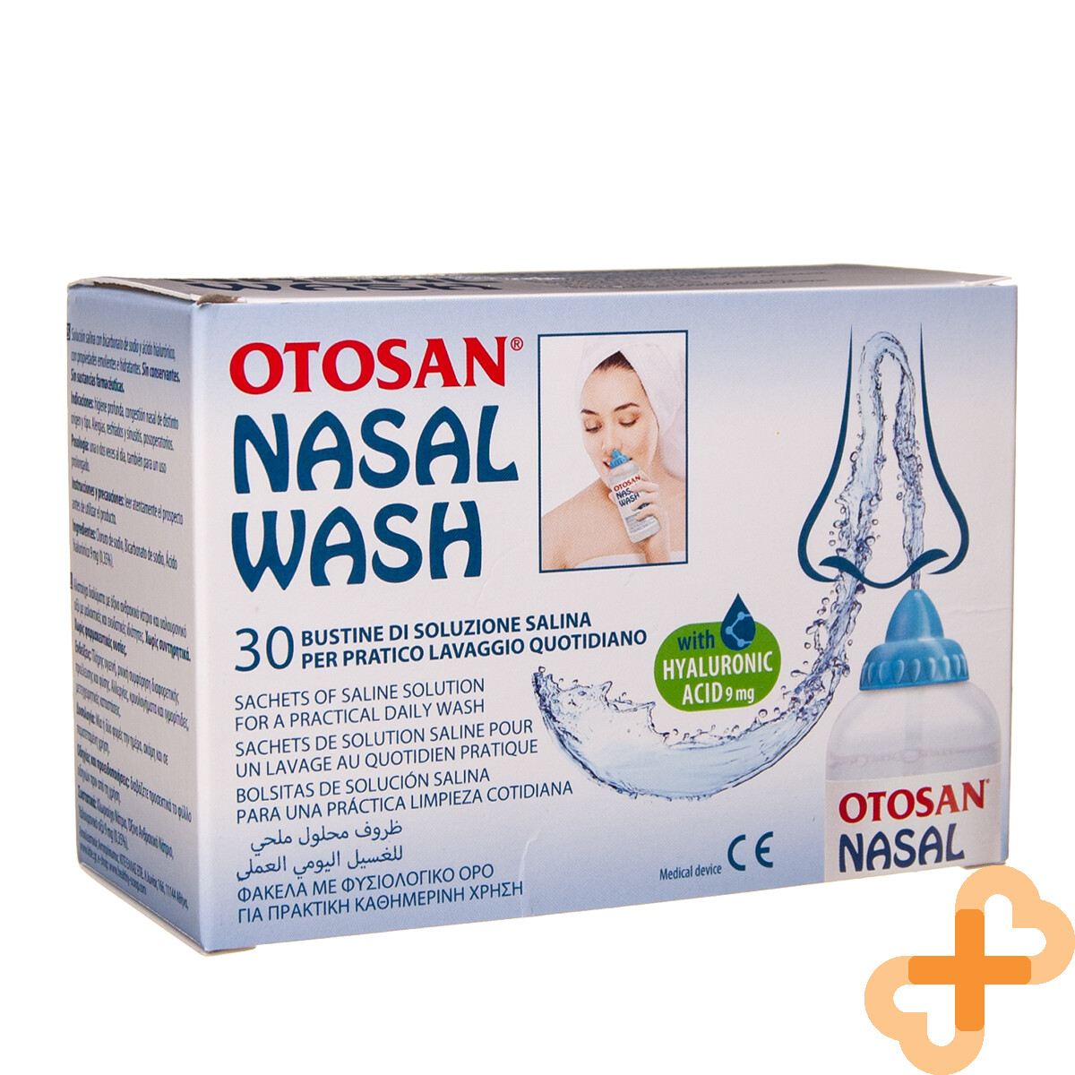 OTOSAN Nasal Wash 30 Sachets Of Saline Solution For a Practical Daily Wash