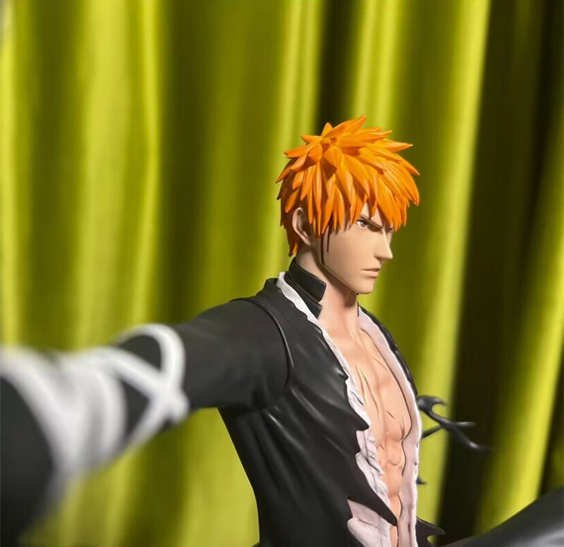 BLEACH Kurosaki Ichigo Black Wing Studio Resin Statue Model 35cm 1