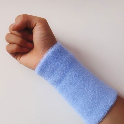 Unisex Sports Wrist Sweat Bands Wristbands Fitness Sweatbands Gym Tennis UK - Picture 15 of 26