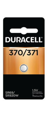 1 370/371 Duracell Silver Oxide Battery (AG6, D370, D371, G64, SR69, SR920W)