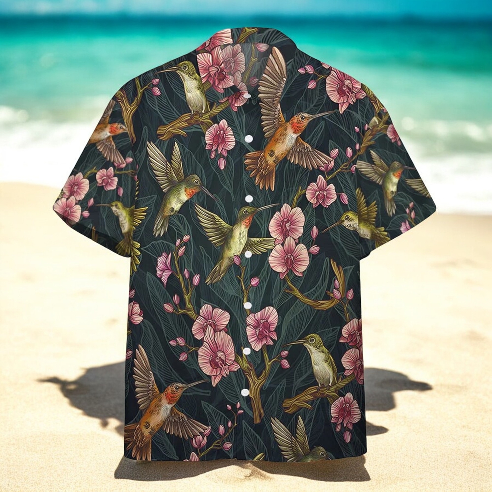 Amazing Hummingbirds Hawaiian Shirt for Men US Size Summer Style New