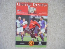 Rare 1999 Treble - Manchester United v Spurs Program  + Leeds