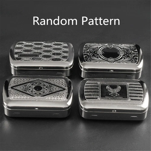 Tobacco Rolling Storage Container Box Metal Automatic Cigarette Smoking Case - Picture 11 of 12