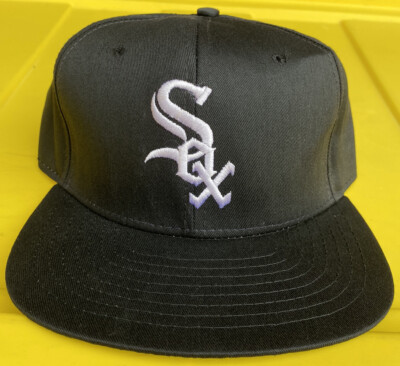 NWOT Vintage 90s Chicago White Sox New Era Plain Logo Snapback Hat 