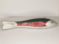 Vintage Fish Decoys Spearing fish Decoy, Lure folk art UNIQUE 7"  